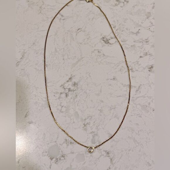 *3/$20* Vintage Biagi gold tone and rhinestone necklace - Picture 4 of 6